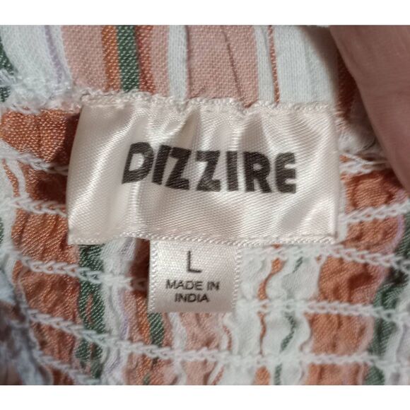 Dizzire Shirt Ladies Large Off The Shoulder Orange - Picture 4 of 6